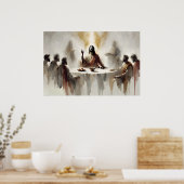 Het Laatste Avondmaal Print – Communie Muurkunst (Keuken)