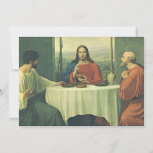 Het Laatste Avondmaal te Emmaus met Jezus Christus