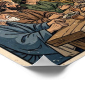 Het Laatste Avondmaal — Ukiyo-e Poster (Hoek)