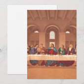 Het Laatste Avondmaal van Jezus Christus Feestdagenkaart (Voorkant / Achterkant)