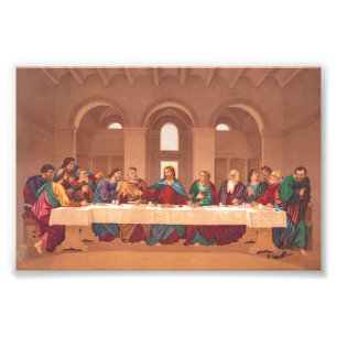 Het Laatste Avondmaal van Jezus Christus Foto Afdruk