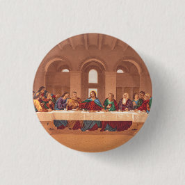 Het Laatste Avondmaal van Jezus Christus Ronde Button 3,2 Cm
