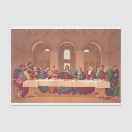 Het Laatste Avondmaal van Jezus Christus Tissuepapier (Voorkant)