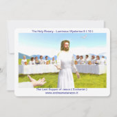 Het Laatste Avondmaal van Jezus ( Eucharistie ) Kaart (Voorkant)