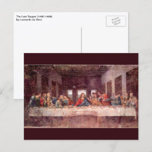 Het Laatste Avondmaal van Leonardo da Vinci Briefkaart