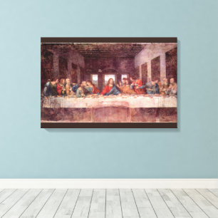 Het Laatste Avondmaal van Leonardo da Vinci Canvas Afdruk