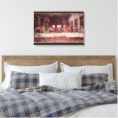 Het Laatste Avondmaal van Leonardo da Vinci Canvas Afdruk (Insitu (Slaapkamer))