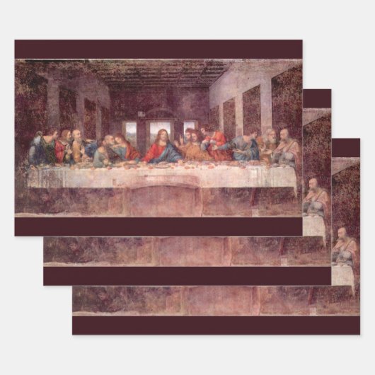 Het Laatste Avondmaal van Leonardo da Vinci Inpakpapier Vel (Set)