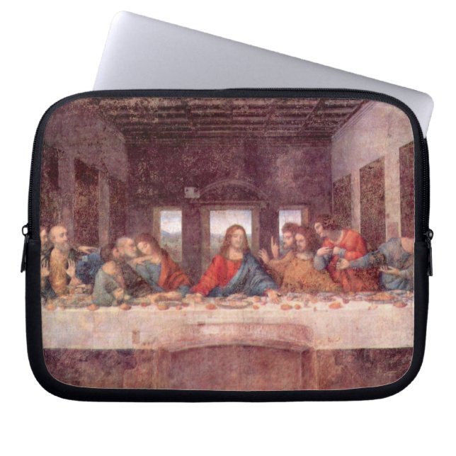 Het Laatste Avondmaal van Leonardo da Vinci Laptop Sleeve (Voorkant)