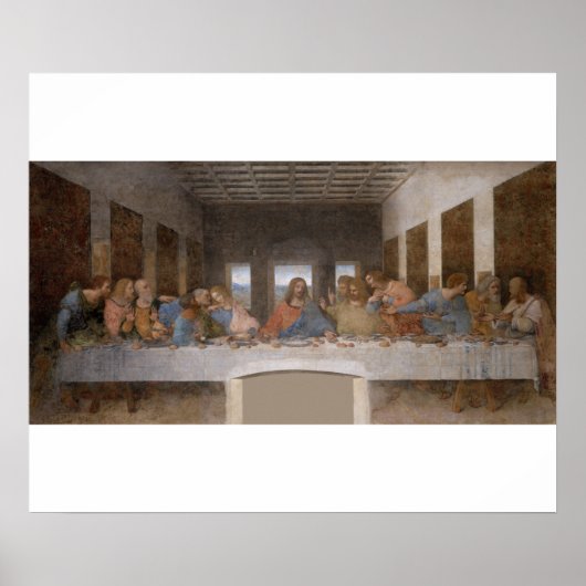 Het Laatste Avondmaal van Leonardo Da Vinci Poster (Voorkant)