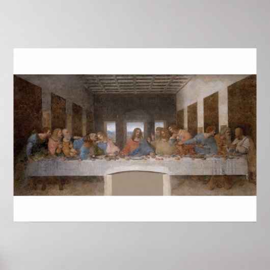 Het Laatste Avondmaal van Leonardo Da Vinci Poster (Voorkant)
