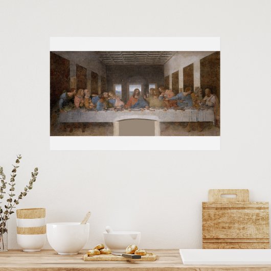 Het Laatste Avondmaal van Leonardo Da Vinci Poster (Keuken)