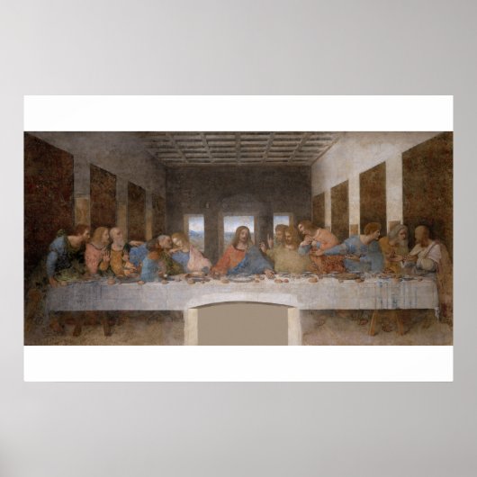 Het Laatste Avondmaal van Leonardo Da Vinci Poster (Voorkant)
