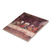 Het Laatste Avondmaal van Leonardo da Vinci Tegeltje (Zijkant)