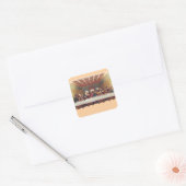 Het Laatste Avondmaal Vierkante Sticker (Envelop)