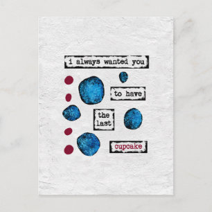 Het laatste Briefkaart Cupcake
