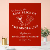 Het laatste deel van de Single Life Bachelorette Acryl Bord (Huwelijk)