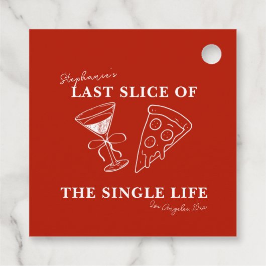 Het laatste deel van de Single Life Bachelorette Bedankjes Labels (Achterkant)