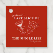 Het laatste deel van de Single Life Bachelorette Bedankjes Labels (Voorkant)