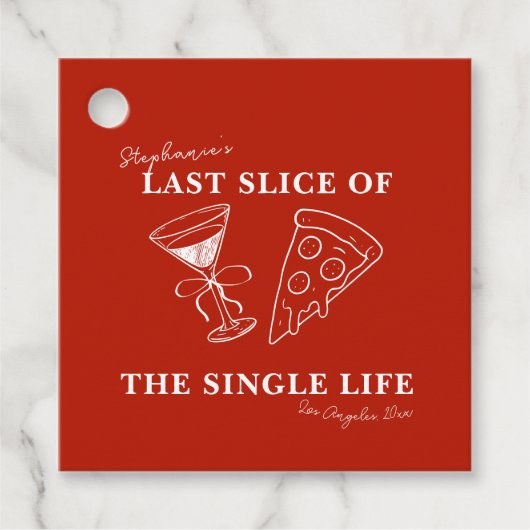 Het laatste deel van de Single Life Bachelorette Bedankjes Labels (Voorkant)