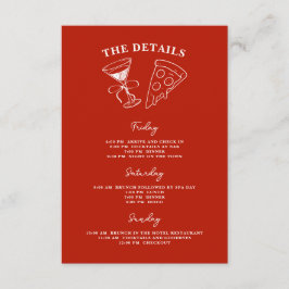 Het laatste deel van de Single Life Bachelorette Informatiekaartje