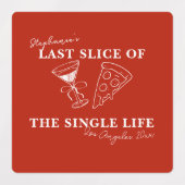 Het laatste deel van de Single Life Bachelorette Labels (Design 1)