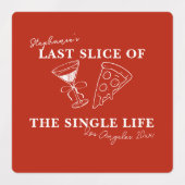 Het laatste deel van de Single Life Bachelorette Labels (Design 2)