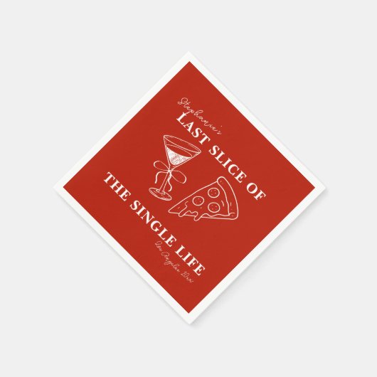Het laatste deel van de Single Life Bachelorette Servet (Hoek)