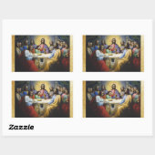 Het laatste diner Jezus Christus Kerst sticker (Vel)