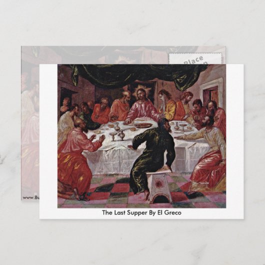 Het laatste eten van El Greco Briefkaart (Voorkant / Achterkant)