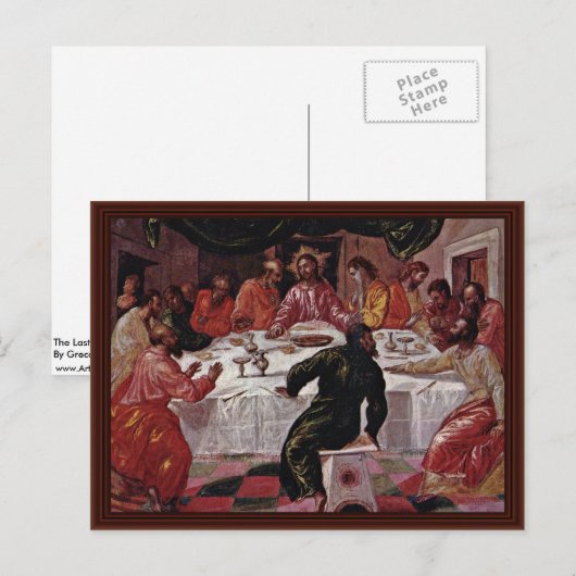 Het laatste eten van Greco El Briefkaart (Voorkant / Achterkant)