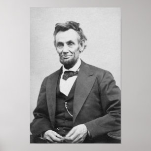 Het laatste formele portret van Abraham Lincoln Poster