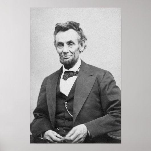 Het laatste formele portret van Abraham Lincoln Poster (Voorkant)