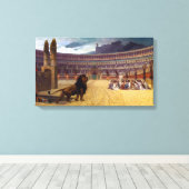 Het laatste gebed van de Christelijke martelaren | Canvas Afdruk (Insitu (Houten vloer))