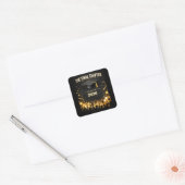 Het laatste hoofdstuk Afstuderen 2026 Aangepaste s Vierkante Sticker (Envelop)