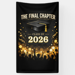 Het laatste hoofdstuk Elegerend Afstudeerfeest Spandoek