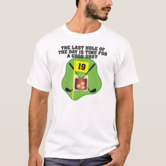 HET LAATSTE HOOI VAN DE DAG (golf tee) T-shirt