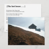 HET LAATSTE HUIS BRIEFKAART (Voorkant / Achterkant)