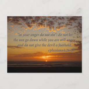 het laatste moment van zonsondergang met ephesiane briefkaart