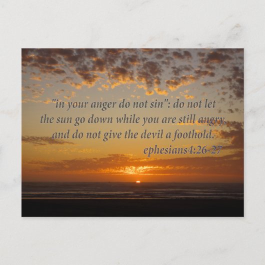 het laatste moment van zonsondergang met ephesiane briefkaart (Voorkant)