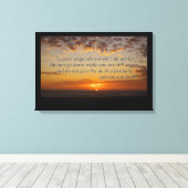 het laatste moment van zonsondergang met ephesiane canvas afdruk (Insitu (Houten vloer))