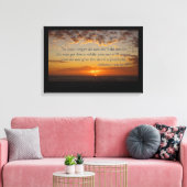 het laatste moment van zonsondergang met ephesiane canvas afdruk (Insitu (Woonkamer))