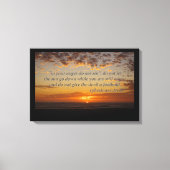 het laatste moment van zonsondergang met ephesiane canvas afdruk (Voorkant)