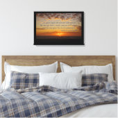 het laatste moment van zonsondergang met ephesiane canvas afdruk (Insitu (Slaapkamer))