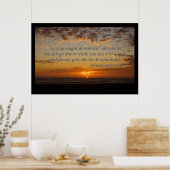 het laatste moment van zonsondergang met ephesiane poster (Keuken)