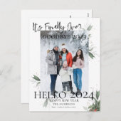 Het laatste nieuws over Elegant Floral Script nieu Feestdagenkaart (Voorkant / Achterkant)