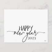 Het laatste nieuws over Elegant Floral Script nieu Feestdagenkaart (Achterkant)