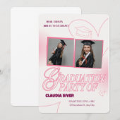 Het laatste ontwerp: afstudeerfeest kaart (Voorkant / Achterkant)