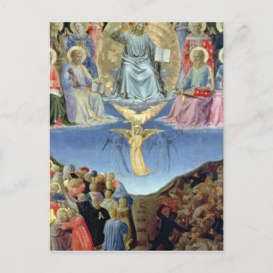 Het laatste oordeel, centraal paneel van een Tript Briefkaart