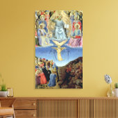 Het laatste oordeel, centraal paneel van een Tript Canvas Afdruk (Insitu (Woonkamer))